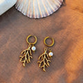 brinco hoop coral big