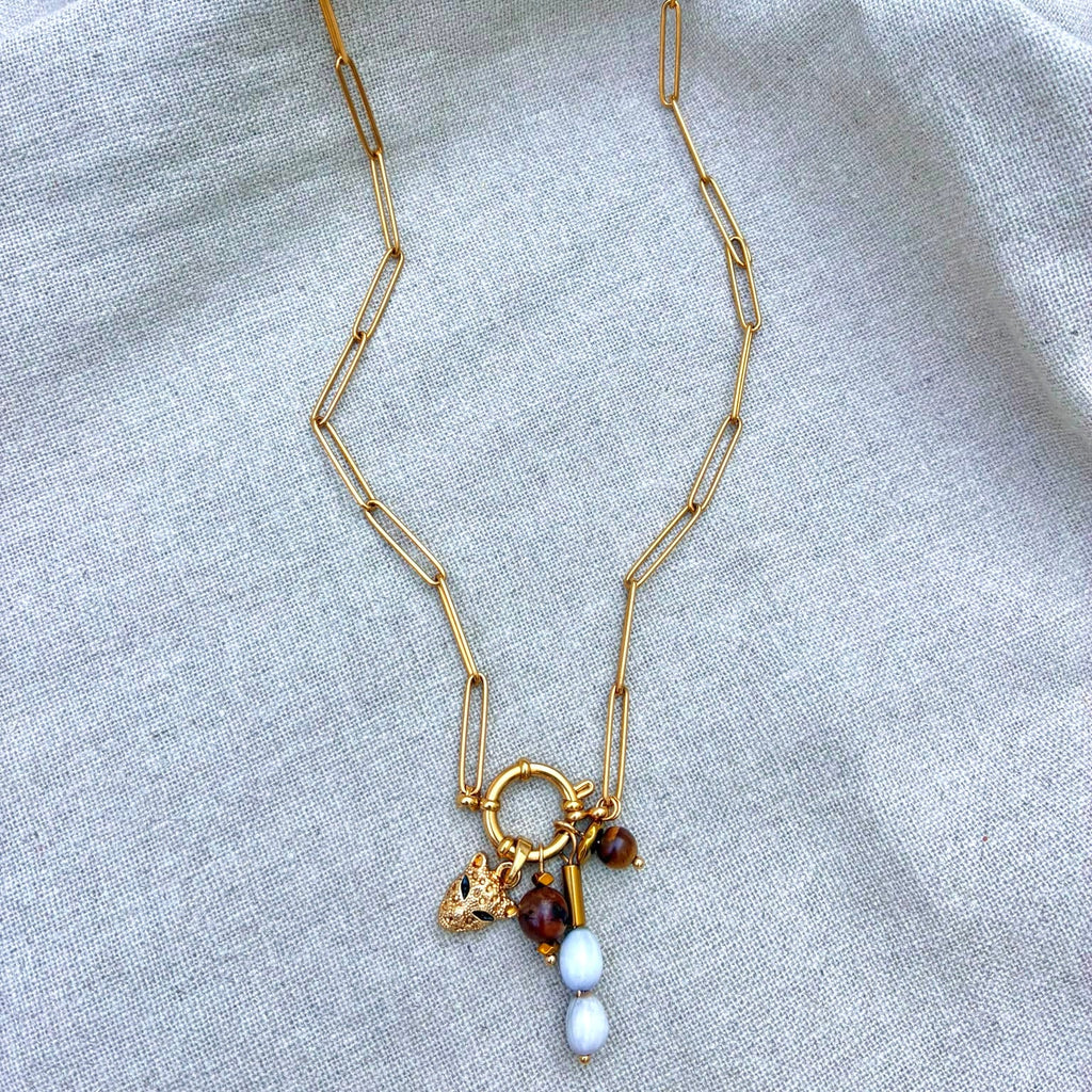 colar charms sementes